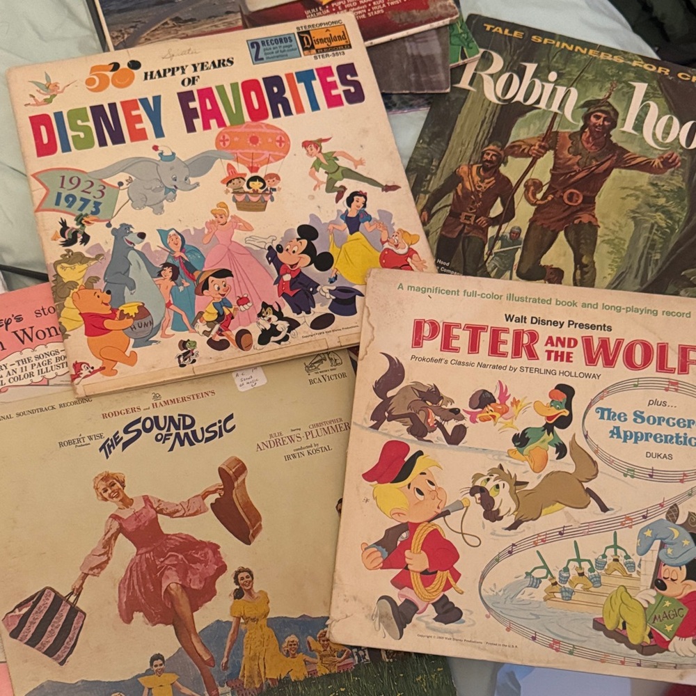 Disney Favorites Vinyl Record Collection - 10 total records